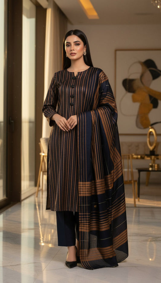 3pc Swiss Lawn Summer Dress